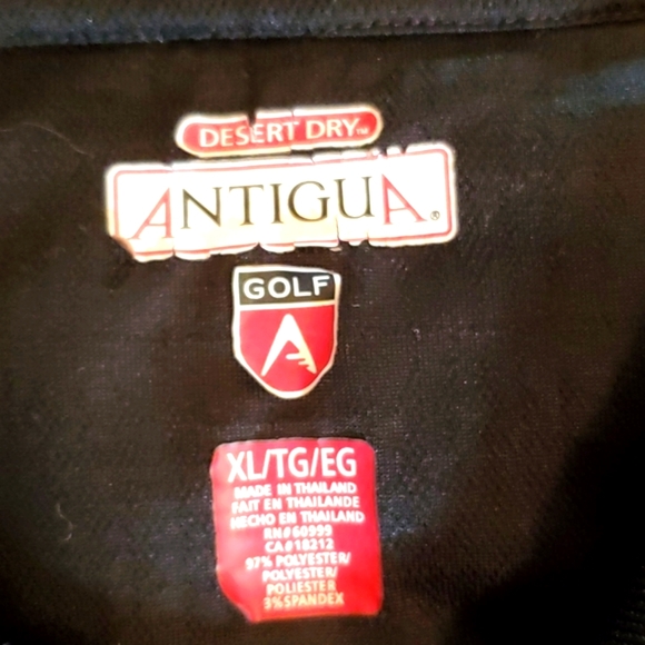ANTIGUA XL/ TG/ EG BLACK DESERT DRY GOLF POLO - Picture 3 of 6